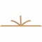 Ekena Millwork Richland Timber Gable Bracket, Western Red Cedar, 108"W x 40"H x 1 1/2"D x 3 1/2"F, 9/12 Pitch GBW108X40X0204RIC00SWR - alternate 3